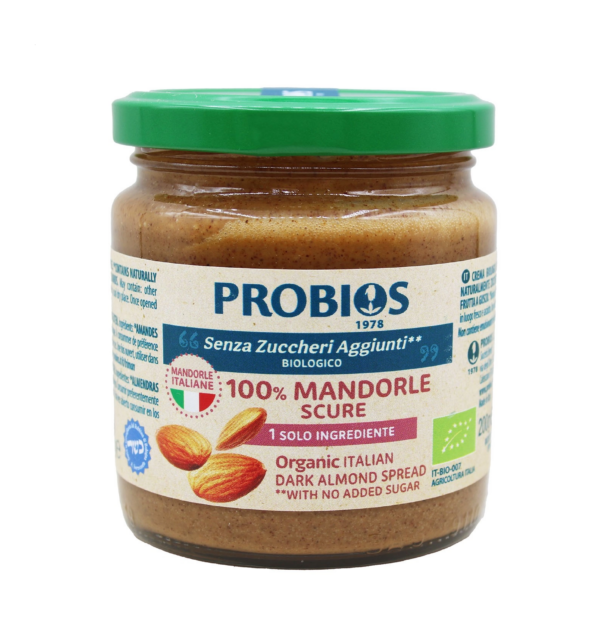 Crema 100% Di Mandorle Scure 200Gr Probios
