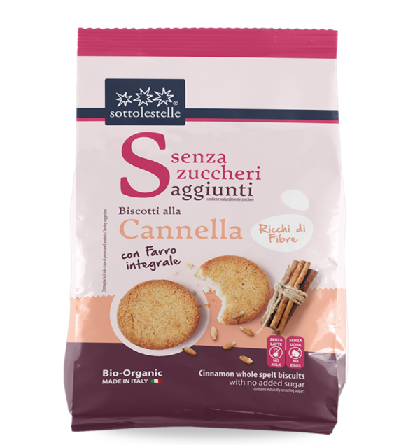 Biscotti Farro Cannella Senza Zuccheri 250 gr Sotto Le Stelle