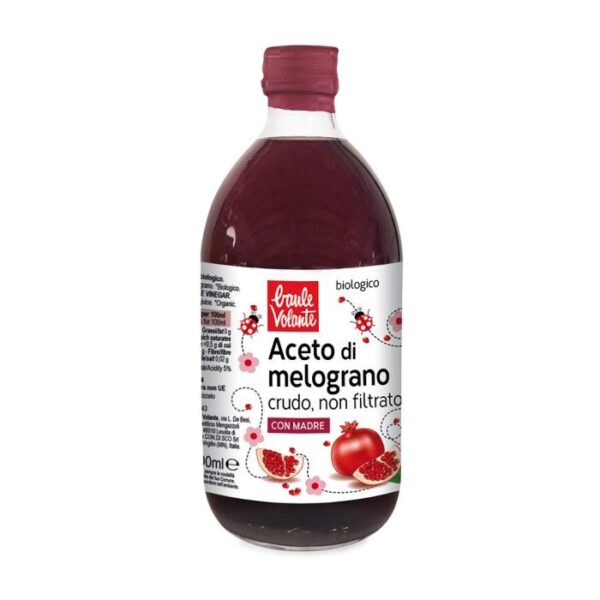 Aceto Di Melograno Non Filtrato Bio 500ml Baule Volante