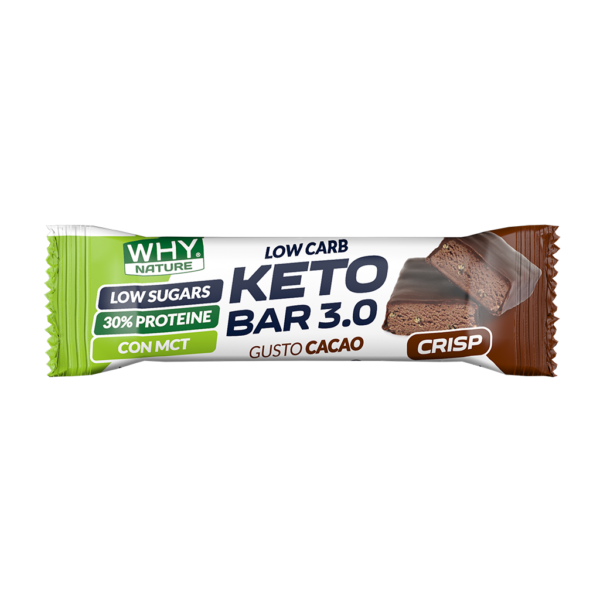 Keto Bar Cacao 3.0 30%Prot Low Carb/Sugar 30GR