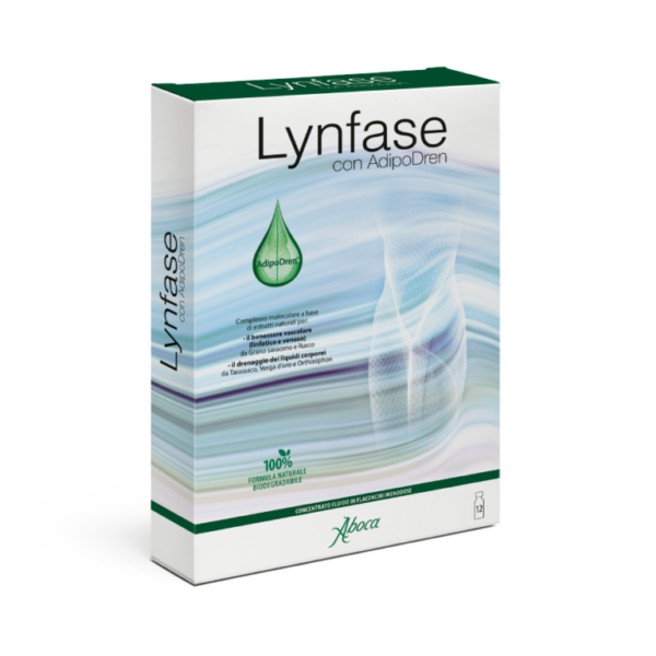 Lynfase con AdipoDren Fluido 12 Flac Aboca