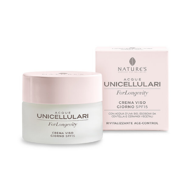 Acque Unicellulari ForLongevity Crema Viso Giorno SPF15 50ml Nature's