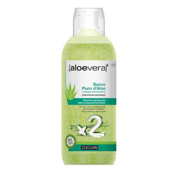 AloeVera2 Succo Puro d'Aloe 1000ml Zuccari